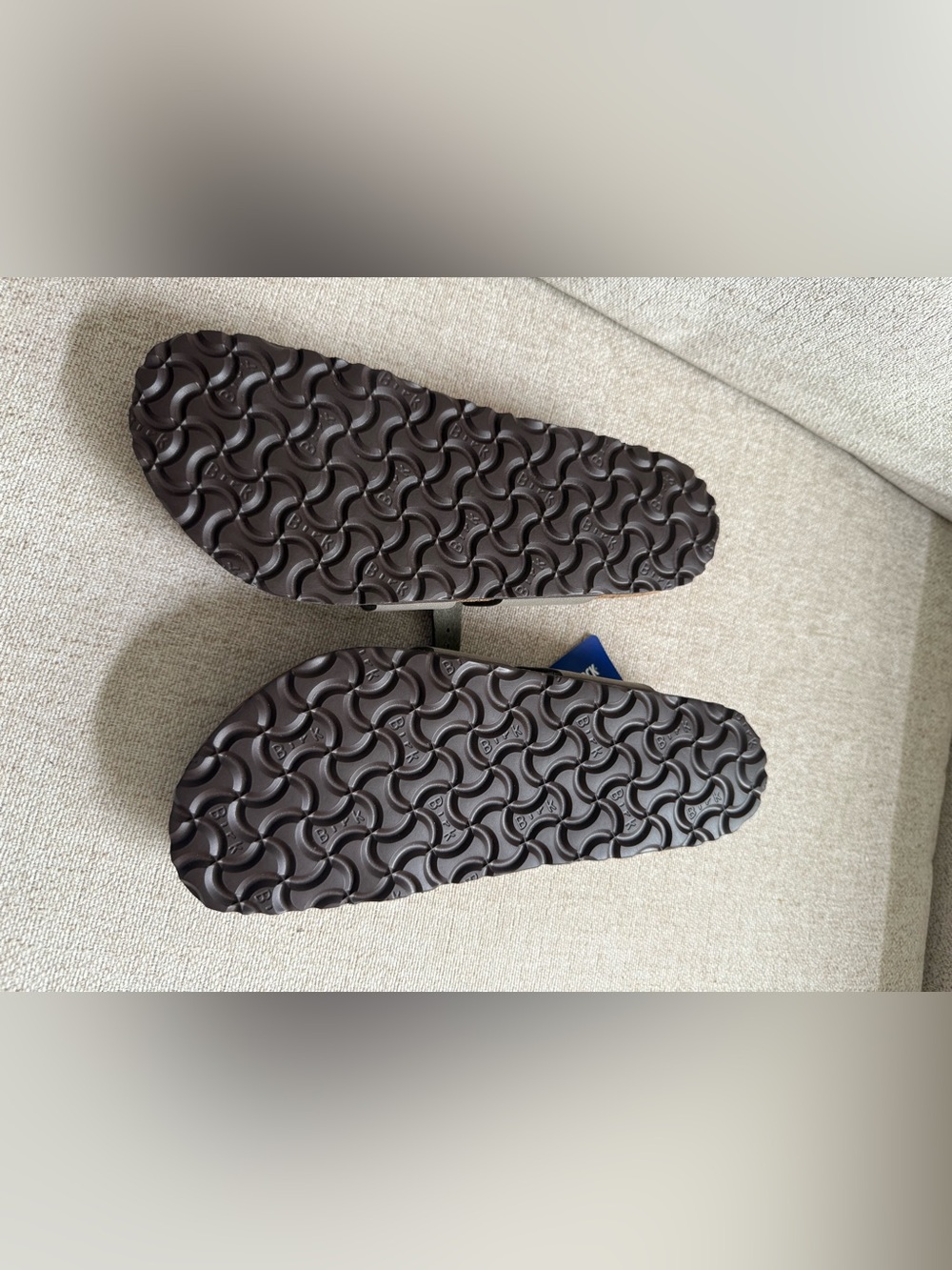 NWT Birkenstock Mayari Birko-Flor Sandals Stone Gray Size 39 US 8-8.5 - Picture 11 of 13